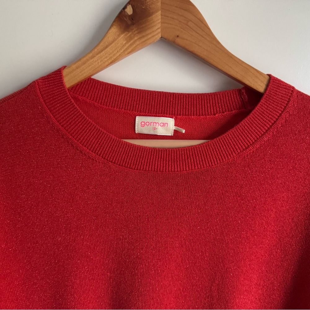GORMAN Red Crewneck Sweater 12 - Picture 3 of 6